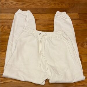 Missguided Tall White Jogger Pants